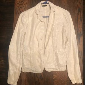 J. Crew Metallic Linen Blazer